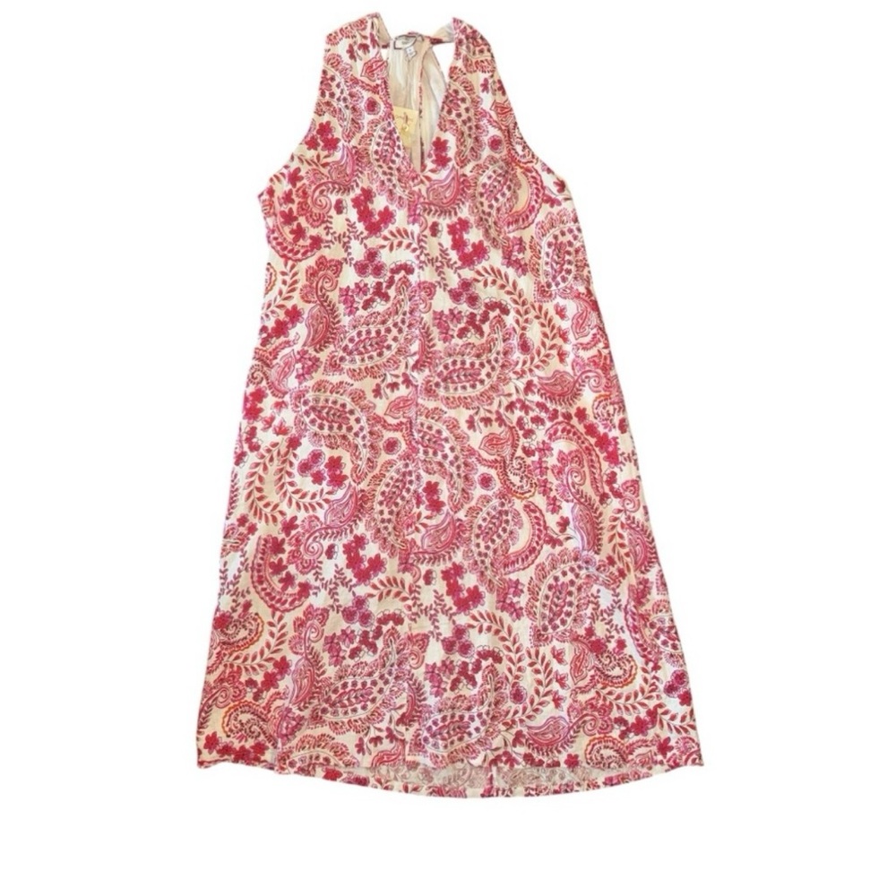 Johnny Was Crisscross Linen Dress SZ XL - NWT - Picture 5 of 6